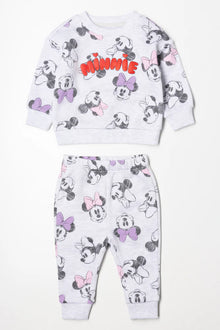 Dres Myszki Minnie w kolorze białym i szarym