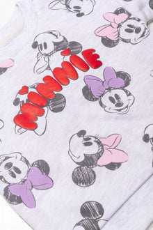 Dres Myszki Minnie w kolorze białym i szarym