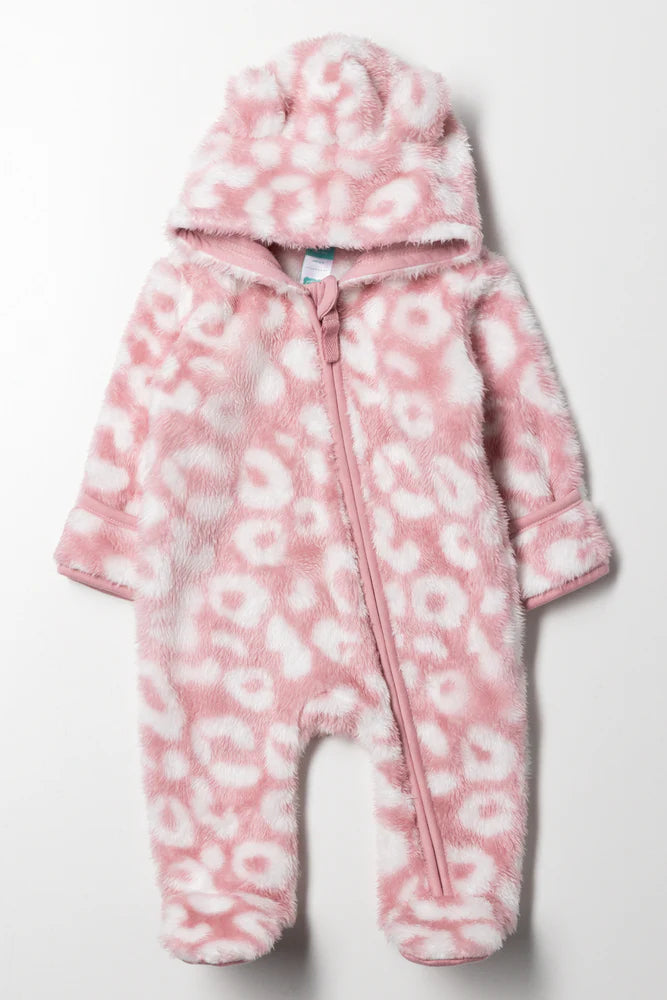 Animal Babygrow Pink