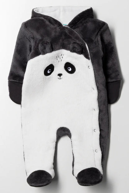 Koala Babygrow Dark Grey And White