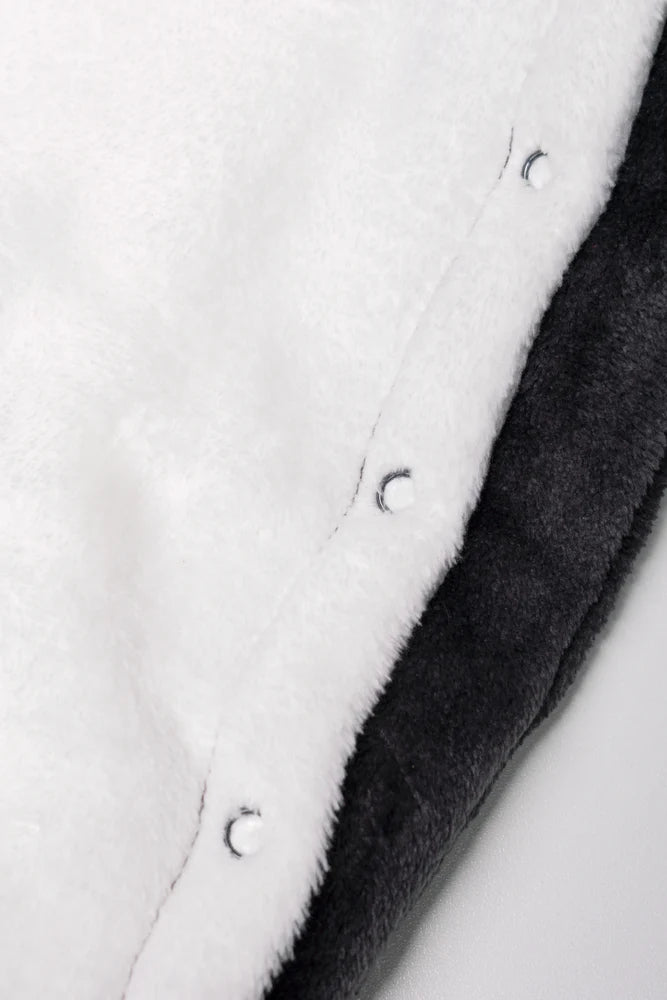 Koala Babygrow Dark Grey And White
