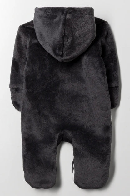 Koala Babygrow Dark Grey And White