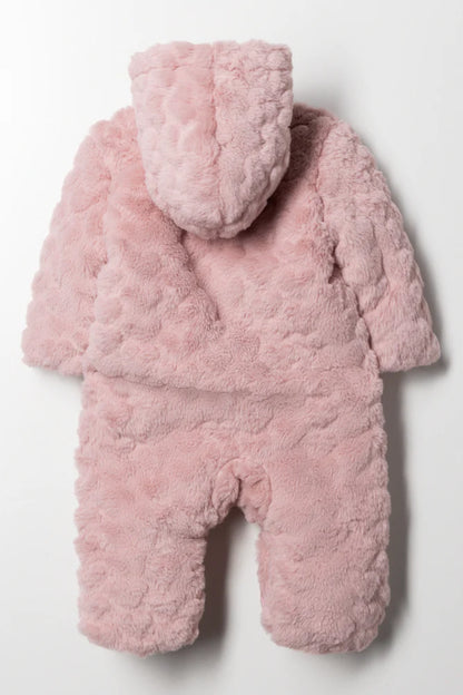 Fur Babygrow Light Pink