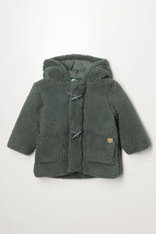Sherpa-jas donkergroen