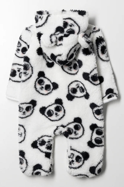 Panda Babygrow Black And White