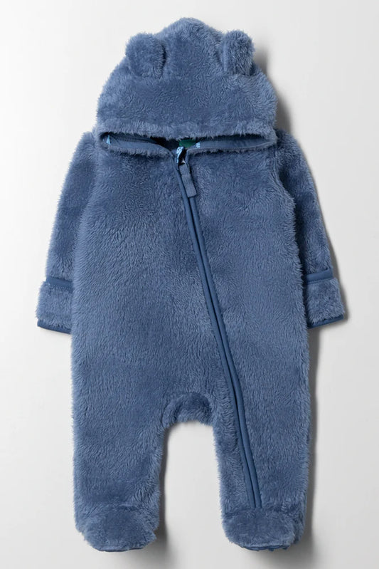 Fleece Babygrow Blue