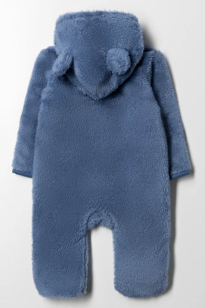 Fleece Babygrow Blue