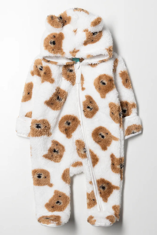 Bear Babygrow White