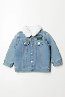 Mickey Mouse Denim Truckerjack Blauw