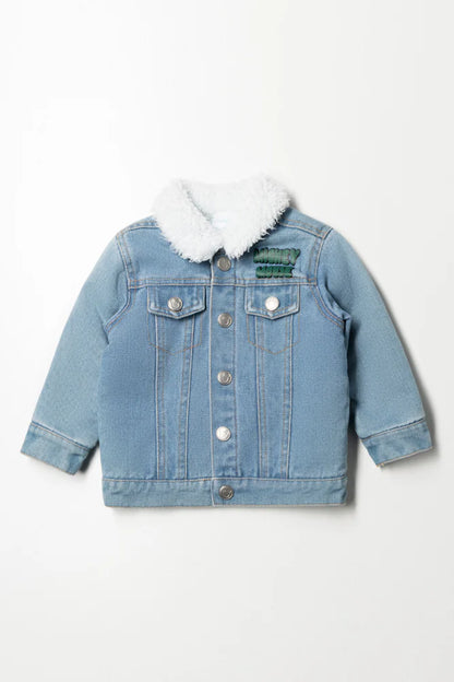 Mickey Mouse Denim Truckerjack Blauw