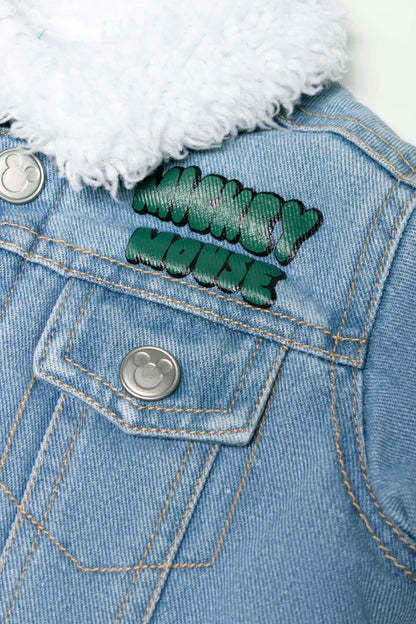 Mickey Mouse Denim Truckerjack Blauw