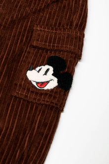 Mickey Mouse Lange Corduroy Broek Bruin