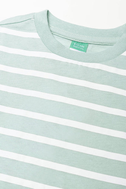 Stripe Long Sleeve T-Shirt Green