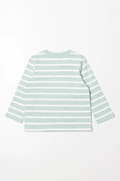 Stripe Long Sleeve T-Shirt Green