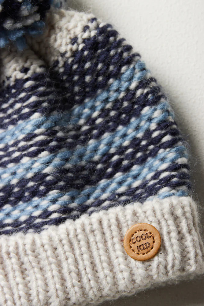 Beanie And Mittens Set Blue