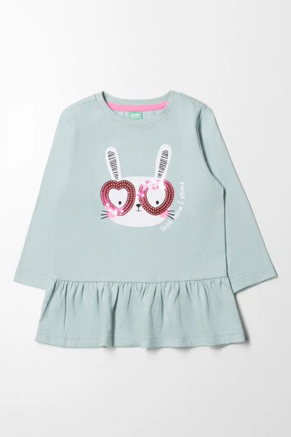 Peplum T-shirt Groen