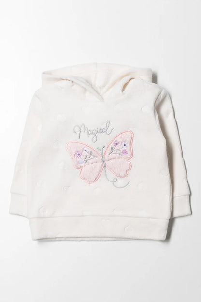 Fleece Hoodie Cream