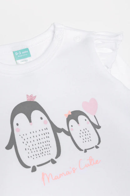 3-delige pinguïnset wit