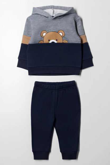 Hoodie Bear Trainingspak Marineblauw