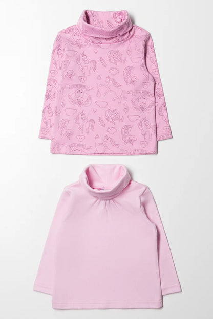 2-pack polotrui roze