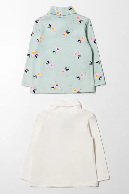 2-pack polotrui groen en wit