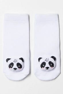 2 packs Panda Socks White