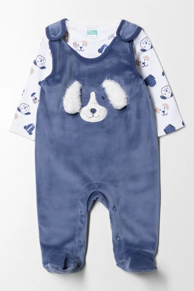 Fleece Honden Tuinbroek Blauw
