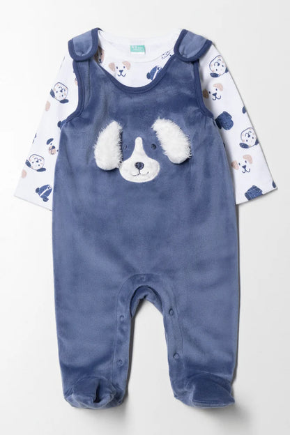 Fleece Honden Tuinbroek Blauw