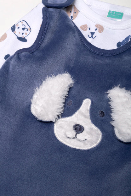 Fleece Honden Tuinbroek Blauw