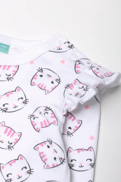 Fleece Cat Dungaree Pink