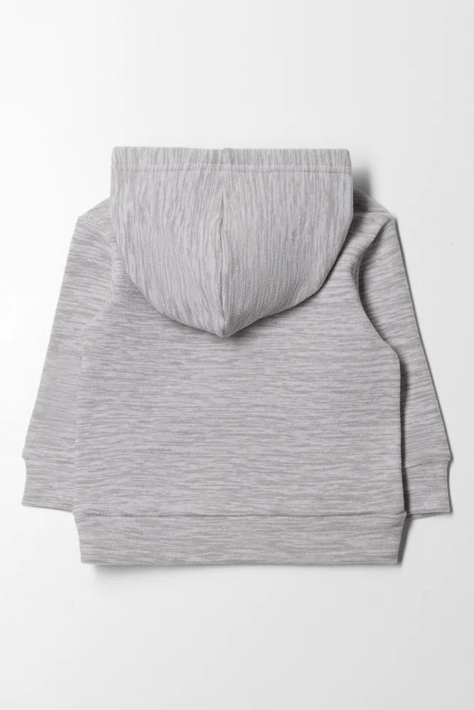 Bluza treningowa z kapturem, szara