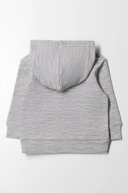Bluza treningowa z kapturem, szara
