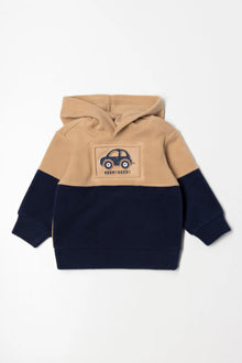 Auto Color Block Tracktop Granatowy i Naturalny