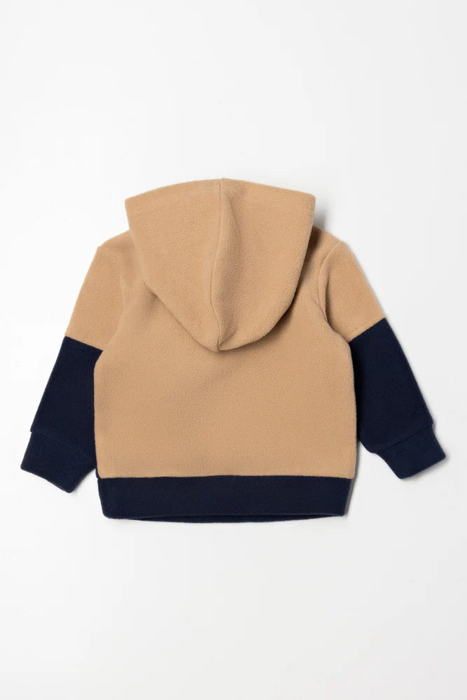 Auto Color Block Tracktop Granatowy i Naturalny