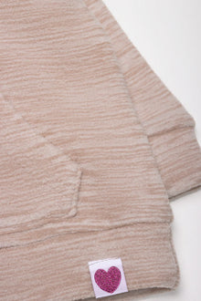 Bluza z kapturem z polaru Natural