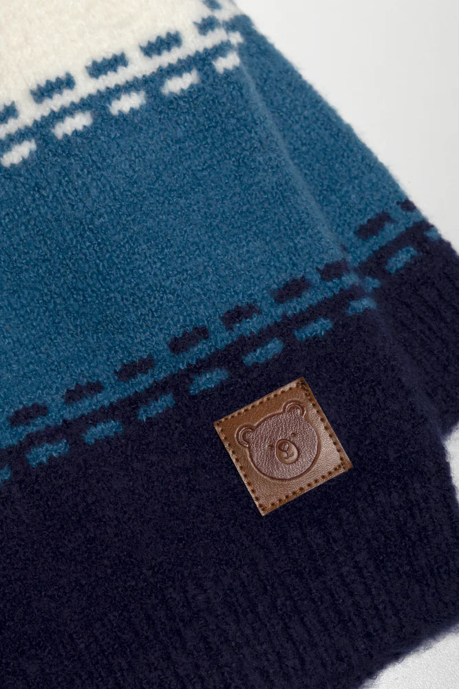 Ronde hals trui marineblauw