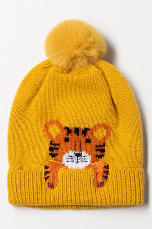Tiger Beanie Yellow