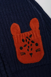 Bunny Hooded Jersey Marineblauw