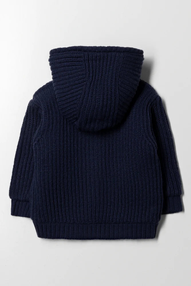 Bunny Hooded Jersey Marineblauw
