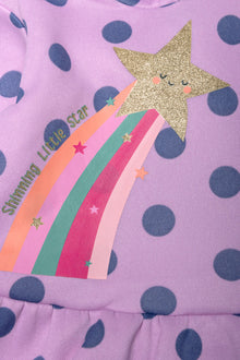 Bluza z kapturem Peplum Dres Fioletowy