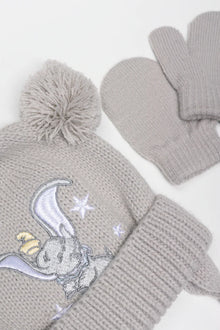 Dumbo Beanie Set Lichtgrijs