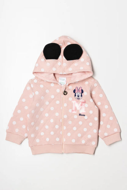 Minnie Mouse Zip Through Tracktop Pink