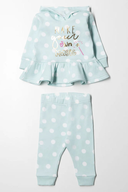 Peplum Tracksuit Green
