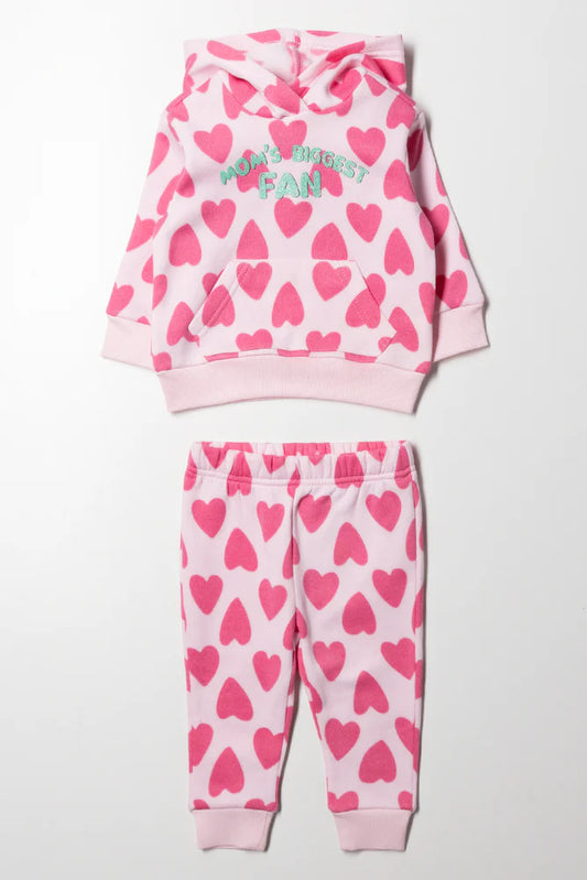 Heart Tracksuit Pink