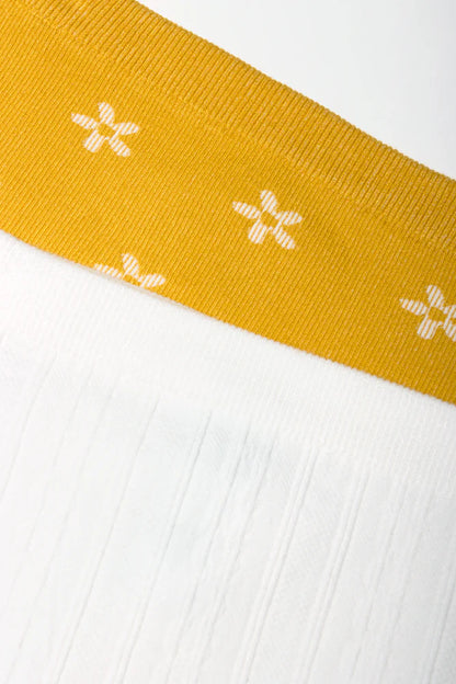 2 Pack Leggings Yellow And Cream