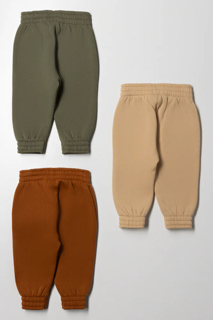3 Pack Trackpants Natural & Green
