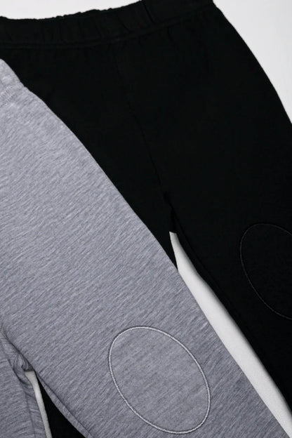 2-pack leggings zwart en grijs