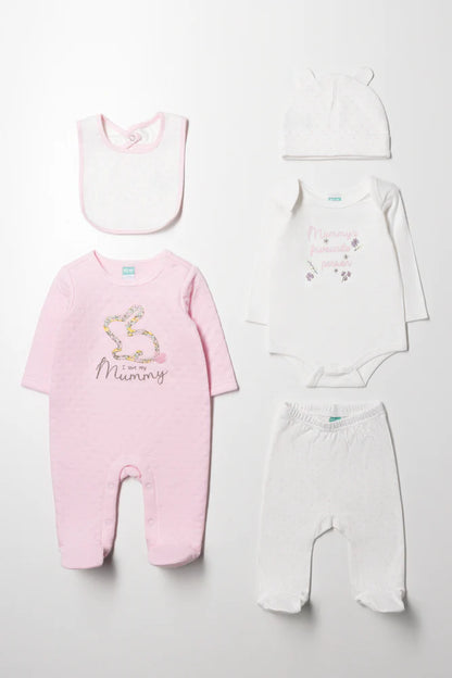 5-delige Bunnyset Roze