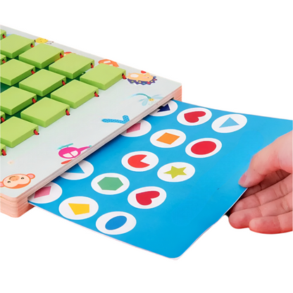 PatternPairs - Holz-Memoryspiel für Kinder ab 3 Jahren | Kognitives & Visuelles Lernen