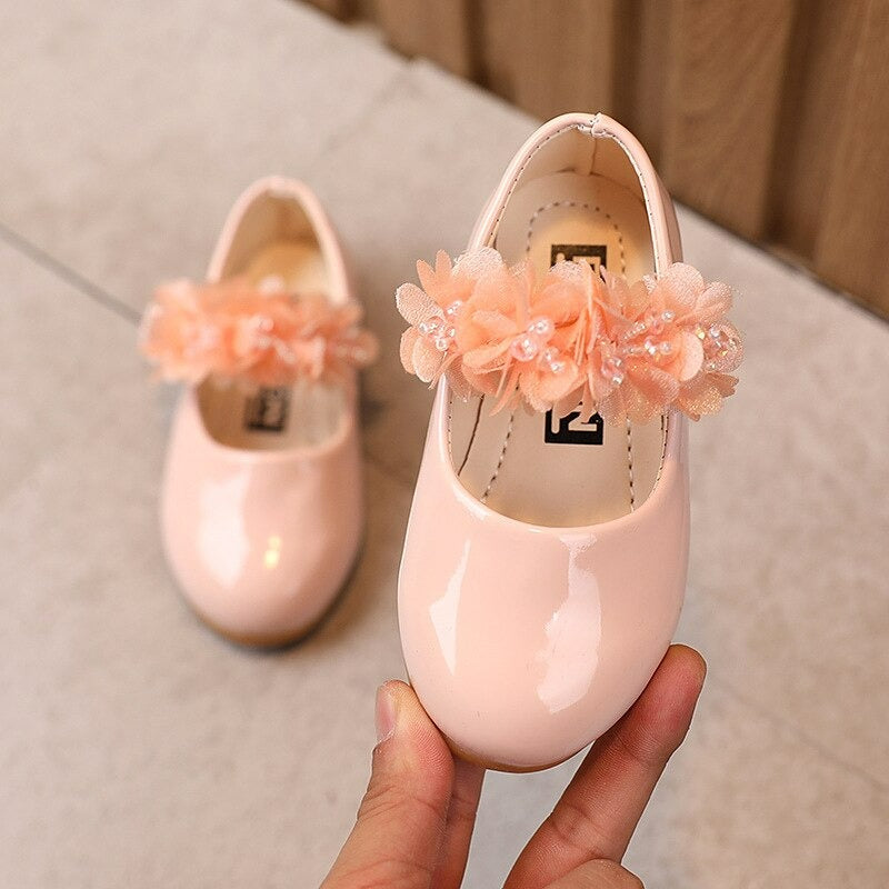 Meisjes parelbloem kant prinses antislip sandalen
